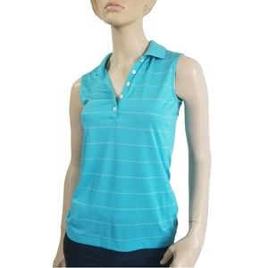 Nike Sleeveless Tech Stripe Polo Shirt